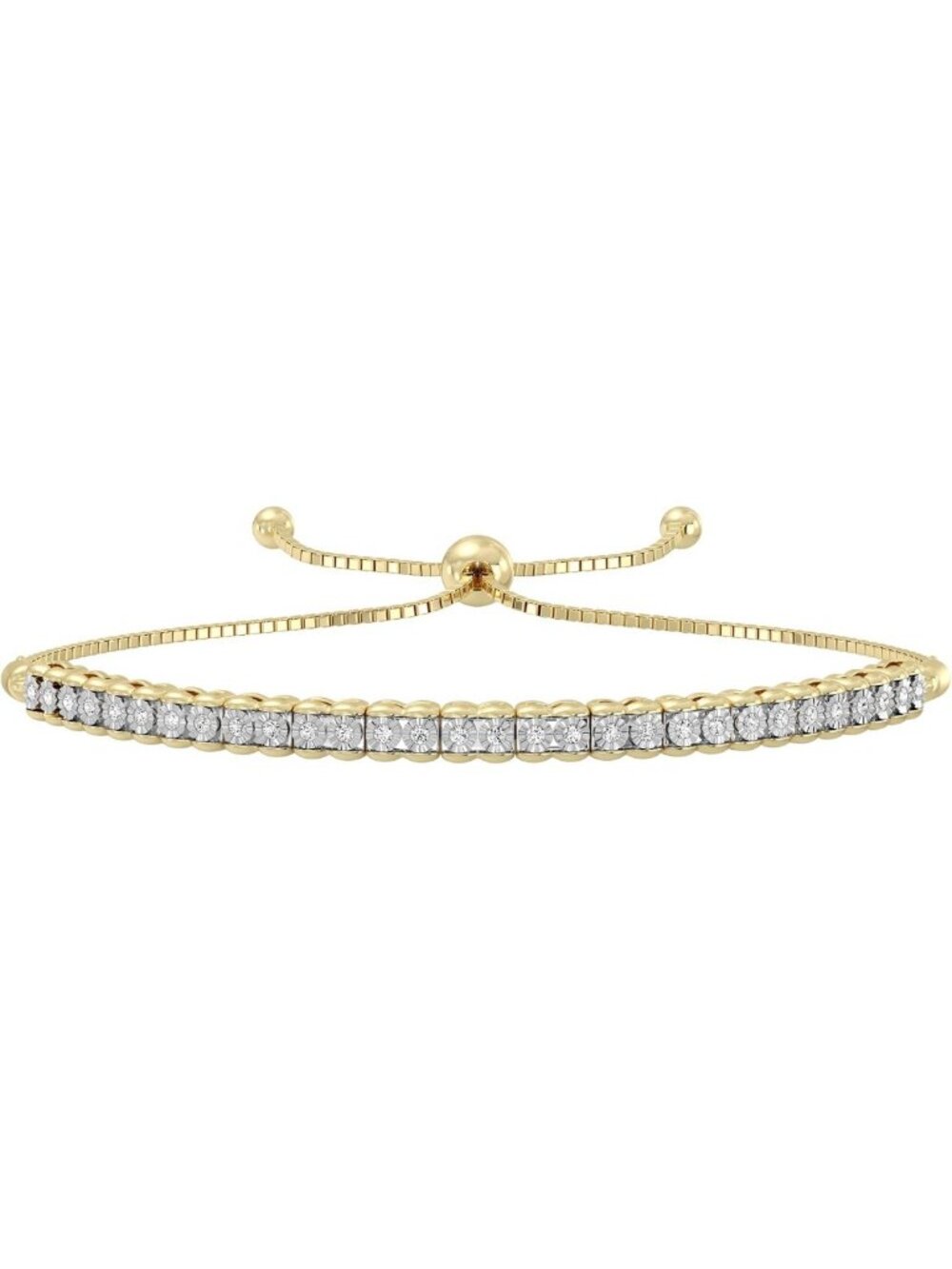 Stunning 1/4 Cttw Lab Grown Diamond Bolo Bracelet for Women - Elegant Jewelry